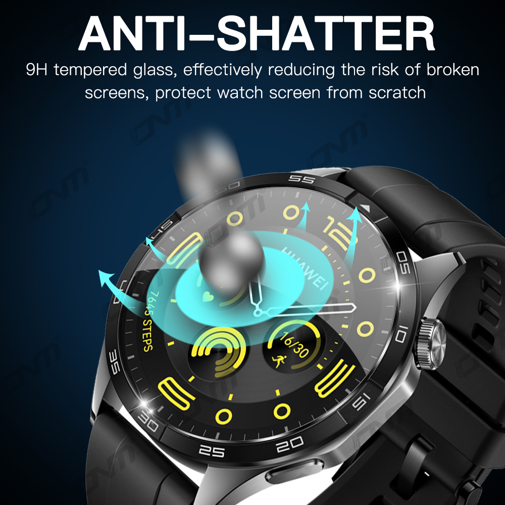 傷防止ガラススクリーンプロテクター,保護フィルム,huawei watch gt4,gt 4, 41mm,2.5d,46mm