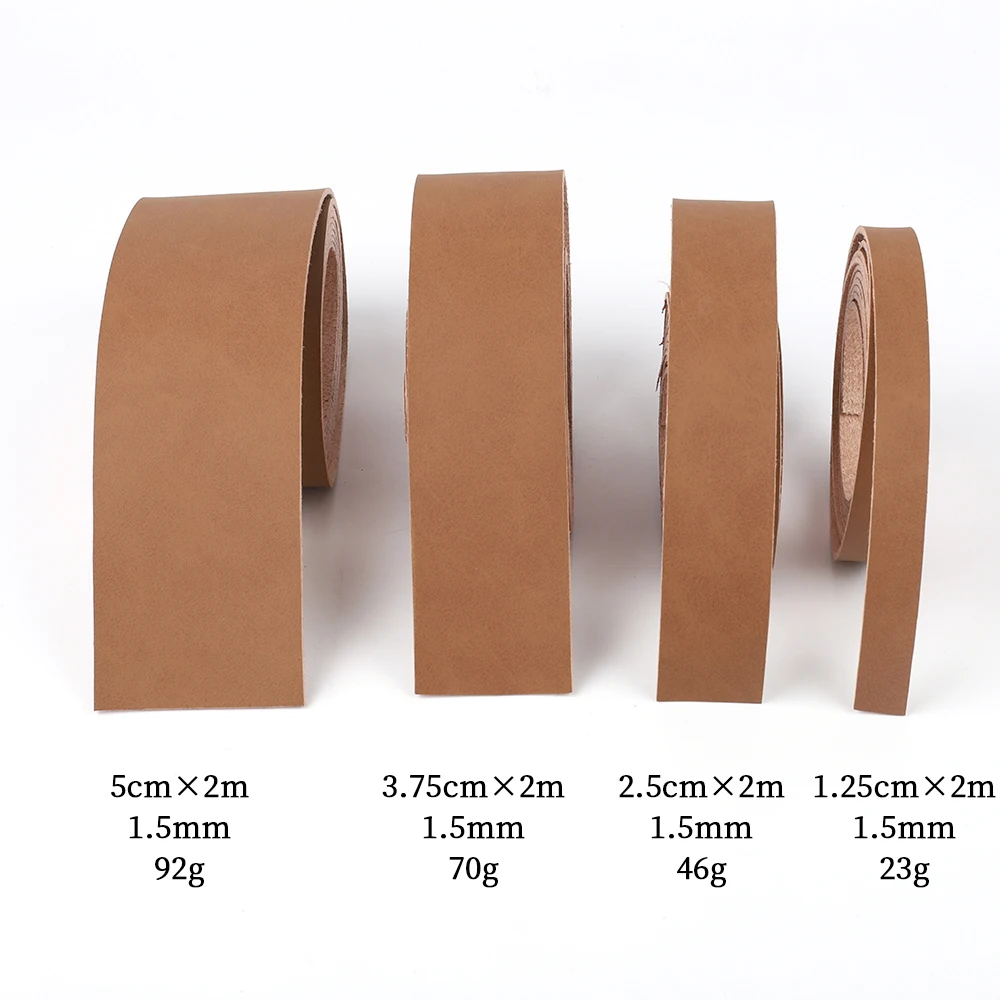 2 メートルの長さの DIY 工芸品レザーストラップワイドレザークラフトストリップ DIY ペットの首輪牽引ロープベルトキーホルダー時計ストラップ