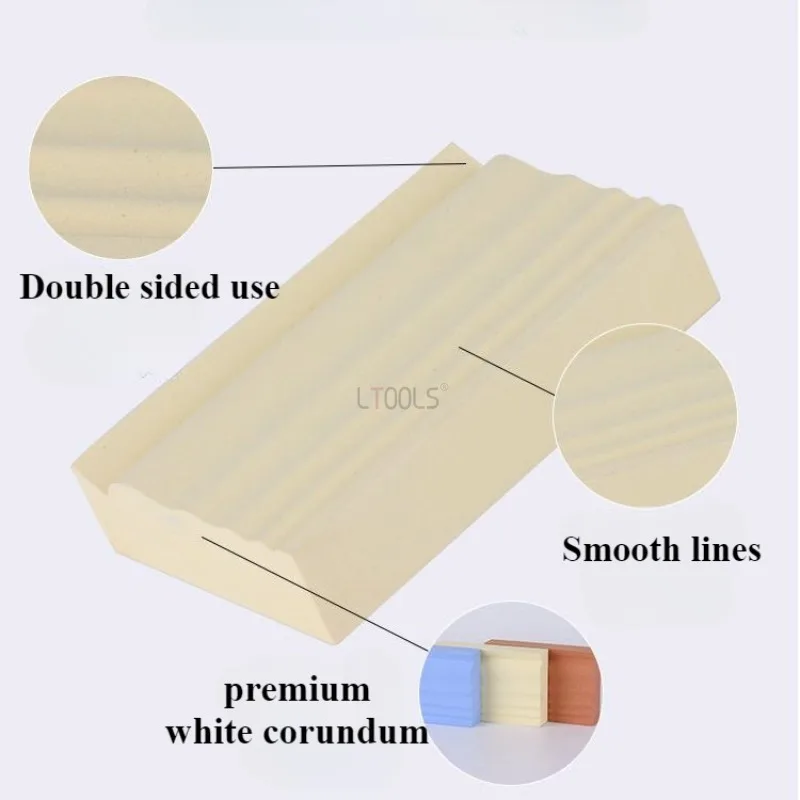 Holz schnitzerei Meißel Polieren Schleifstein/Körnung Schleifstein mit mehr Rillen Zimmerei doppelseitiger Schärfstein