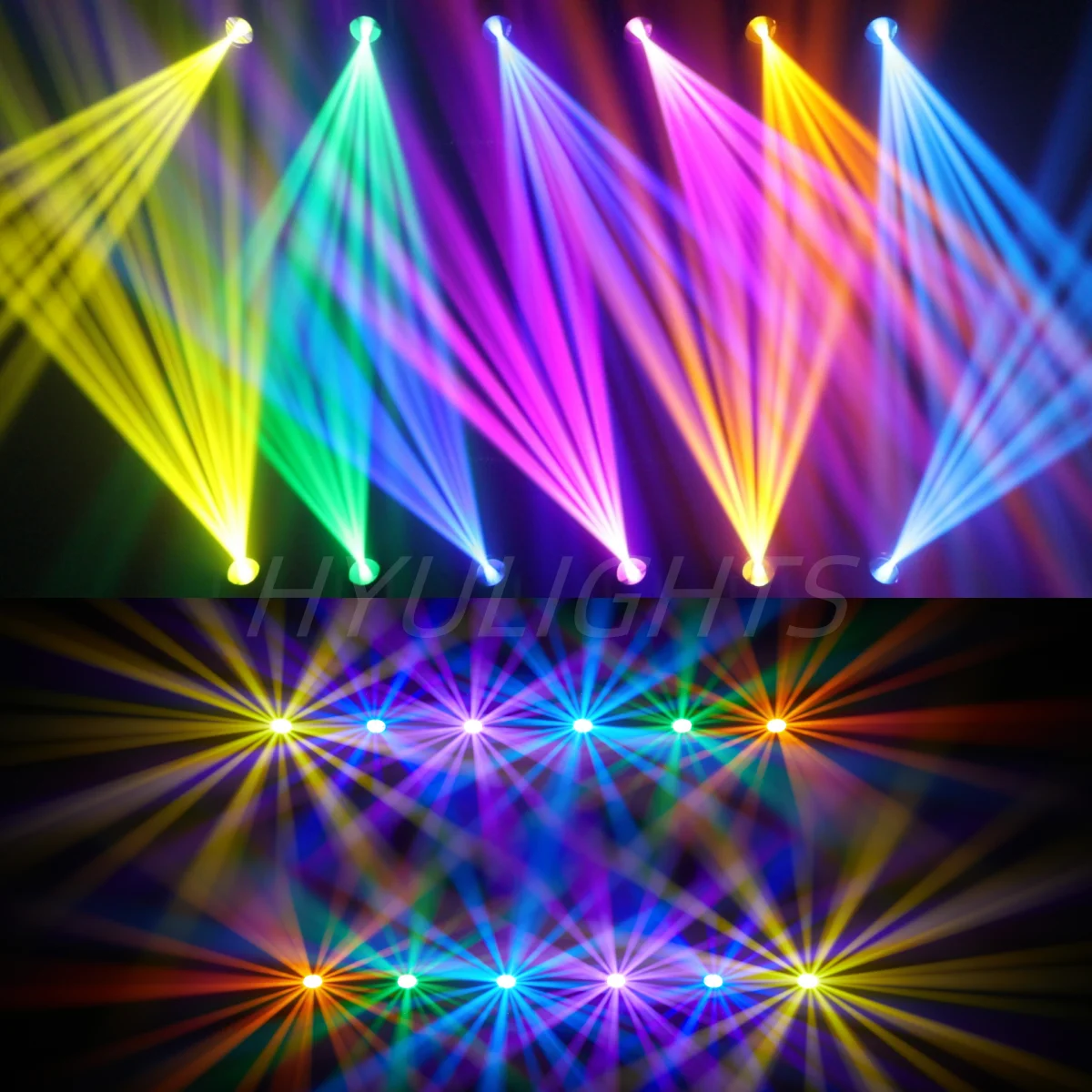 2PCS 200W Mini BEAM SPOT LED Moving Head Beam&Spot 24 Rotating Prisms 14 Gobos 11Color Wheel Strobe Wash DJ Stage lights
