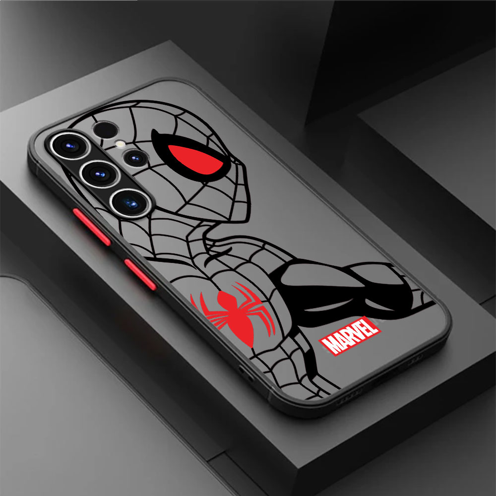 Funda a prueba de golpes para Samsung Galaxy S22 S9 S20 FE S23 Ultra Note 20 S23 FE S21 S24 Plus S10 Plus Marvel Spiderman Ironman