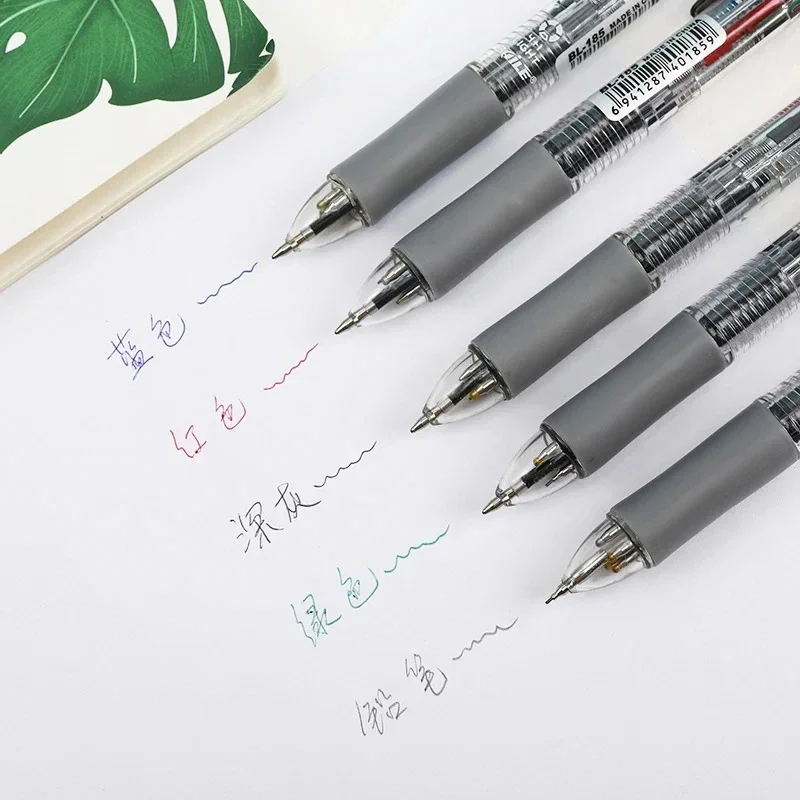 5 In 1 ปากกาลูกลื่นหลากสี 4 สีปากกา 1 ดินสออัตโนมัติพร้อมยางลบสําหรับสํานักงานโรงเรียนเขียนเครื่องเขียน