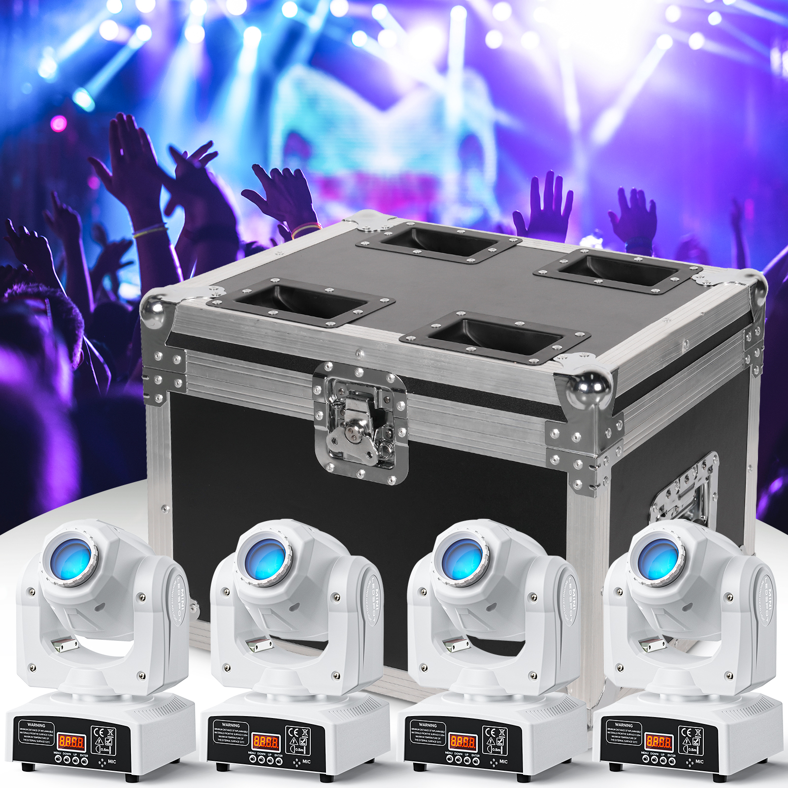 Fieryzeal Airline Case Heavy-Duty Gator Case Flightcase Flightcase Flycase mit integrierten Rädern und einziehbarem Abschleppgriff