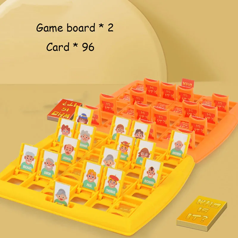 Guess Who I AM Board Game Funny Memory Training Family Friend Multiplayer Interactive Party Table Game Toy Gift for Kid Adult