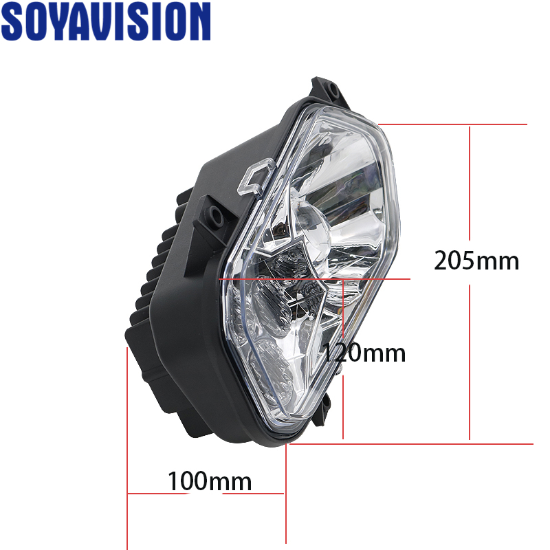 LED-Scheinwerfer mit Angel Eye für Sportsman, LED-Scheinwerfer-Frontlampen für Polaris Sportsman 400 500 550 570 800 850 2009–2017