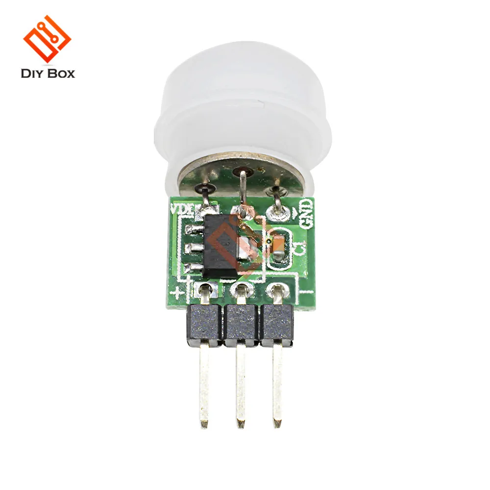 DC 5V 12V Mini PIR Sensor de movimiento módulo de interruptor IR infrarrojo Sensor de inducción humana Detector controlador interruptor para luz LED AM312