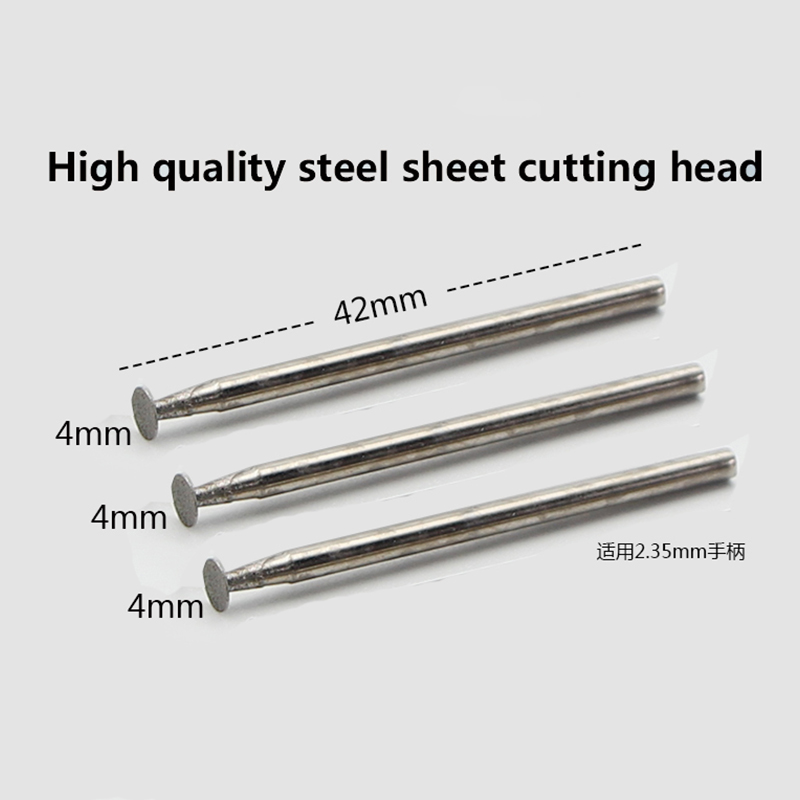 3PCS/Set Emery grinding head Tip 1mm/2mm/3mm/4mm/5mm Cutting Drill bit for 2.35mm Polishing pen Screw cutting IC chip grinding