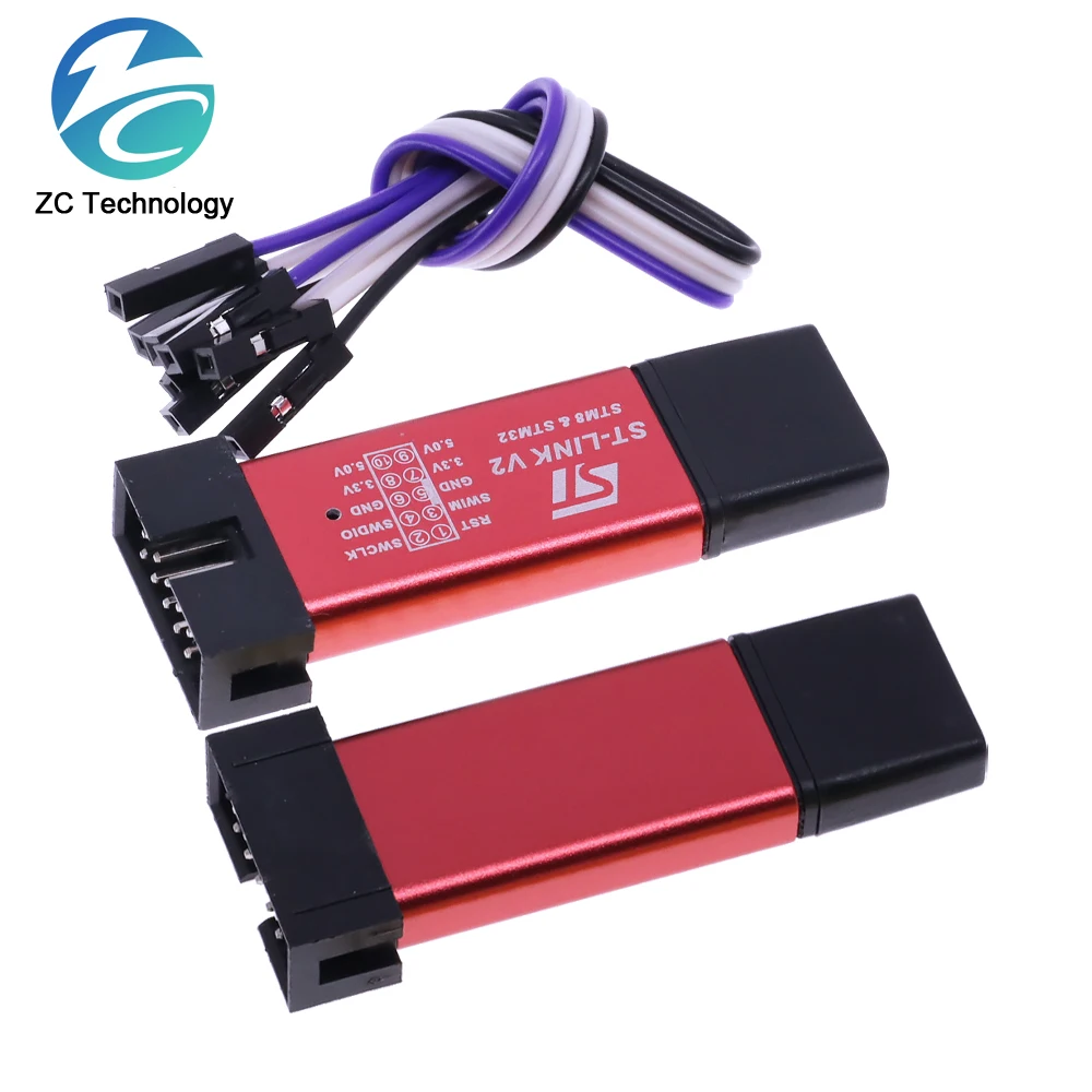 ST-Link V2 stlink mini STM8 STM32 ST LINK Simulator Download Programming With Cover