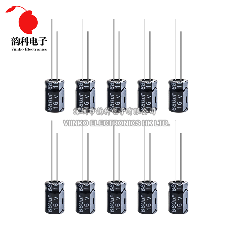 Condensador electrolítico de aluminio de 16V 10UF 22UF 33UF 47UF 100UF 220UF 470UF 680UF 1000UF 2200UF 3300UF 4700UF 6800UF 22000UF