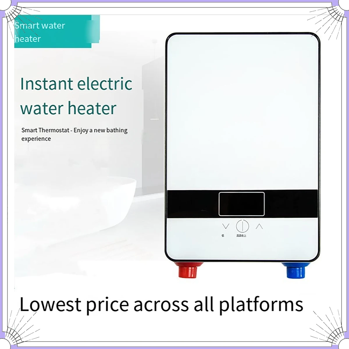 6500W 전기 온수기 즉시 욕실 온수 가열 즉시 일정 온도 흐름 히터 주방 온수 샤워기