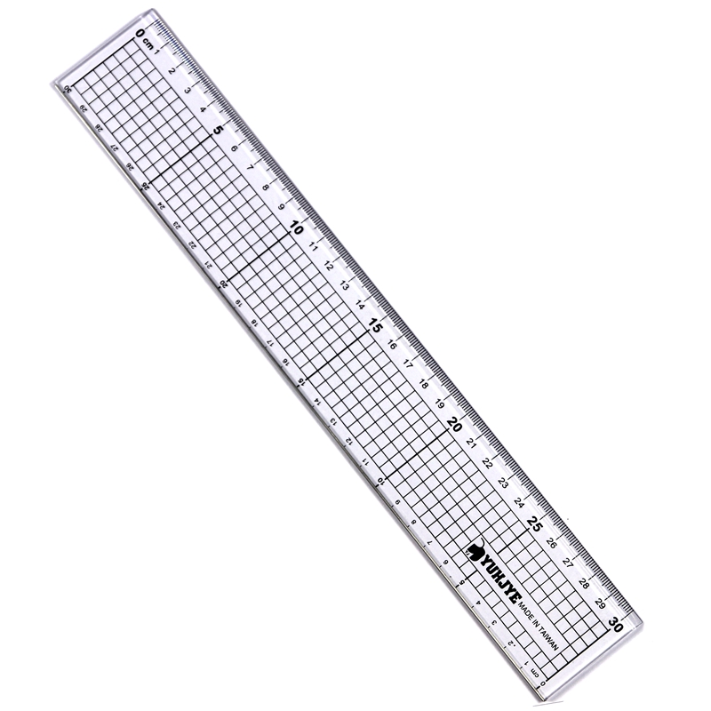 30cm/20cm Quilters Ruler with Double Colored and Grid Lines Patchwork Acrylic Sewing Ruler for Sewing Quilting Cutting Ruler