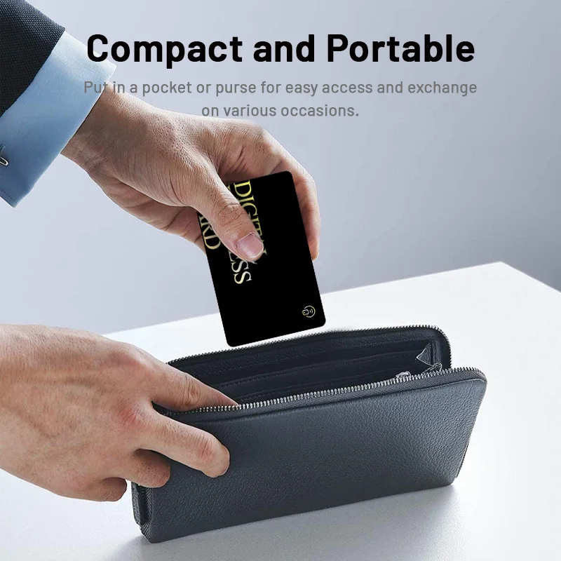 Digital Business NFC Contactless Social Recognition Card NFC Business Card Fast Reading Ntag 215 NFC Card