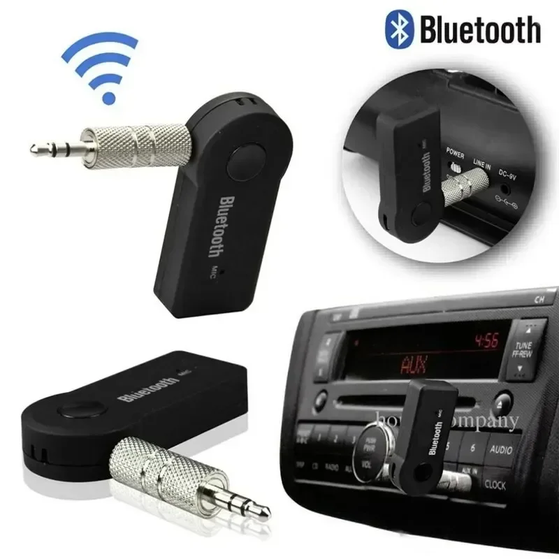 AUX Car Bluetooth Receiver,3.5mm Socket  5.0 Wireless Bluetooth Adapter,Audio Converter Mobile Phone Hands-Free Stereo