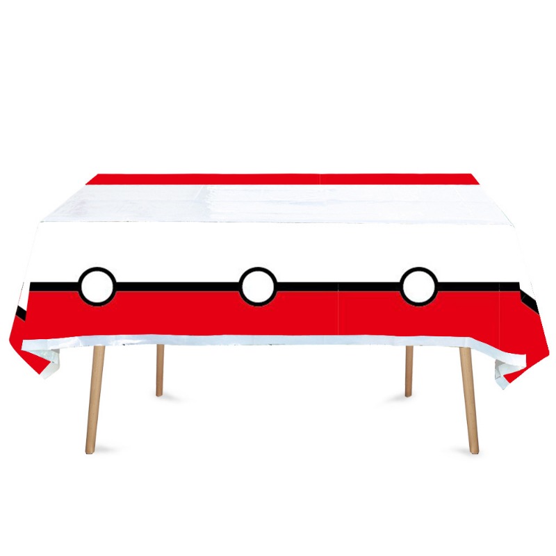 Nueva bola de elfo de Pikachu, plato de papel para fiesta de cumpleaños, servilleta, mantel, decoración de pasteles, suministros de decoración desechables