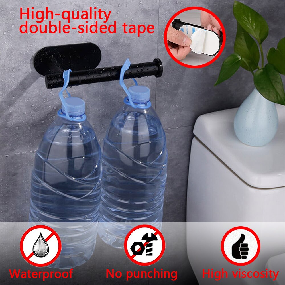 Porta carta igienica senza foratura Porta rotolo da bagno Dispenser di asciugamani in tessuto Appendiabiti in acciaio inossidabile Accessori da cucina per riporre tovaglioli