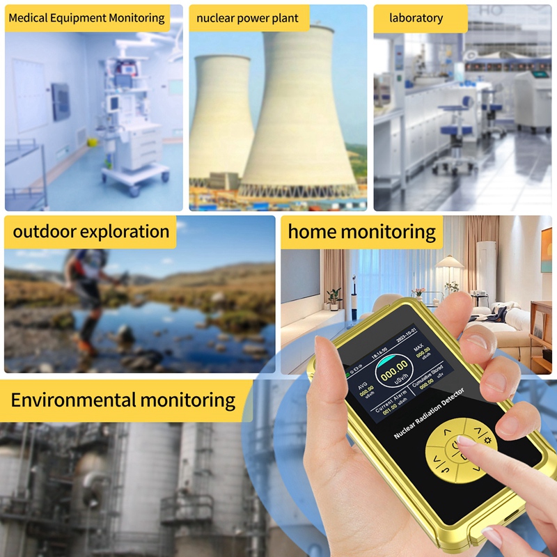 Geiger Counter Nuclear Radiation Detector, Geiger Plate, Detector de radioatividade para águas residuais nucleares, PC Software, durável