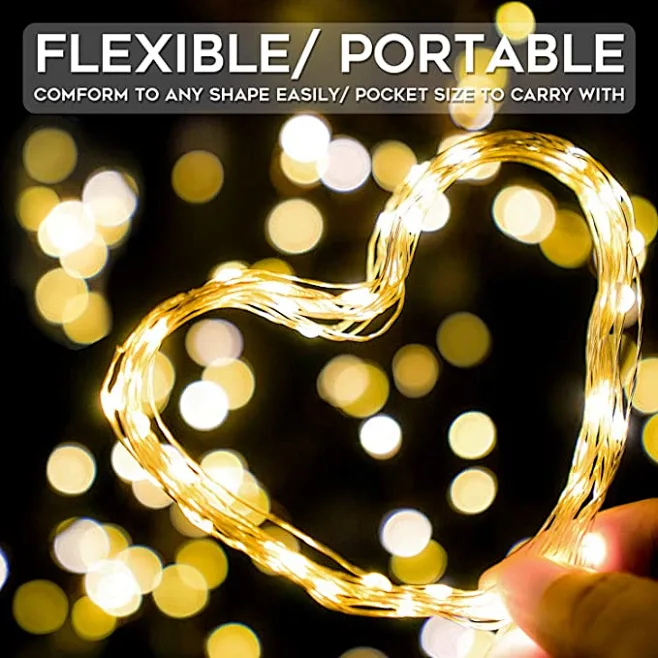 Guirnaldas de luces alimentadas por energía Solar de 300LED, luces de hadas de alambre de cobre impermeables para exteriores, 8 modos adecuados para decoración navideña de fiesta de boda