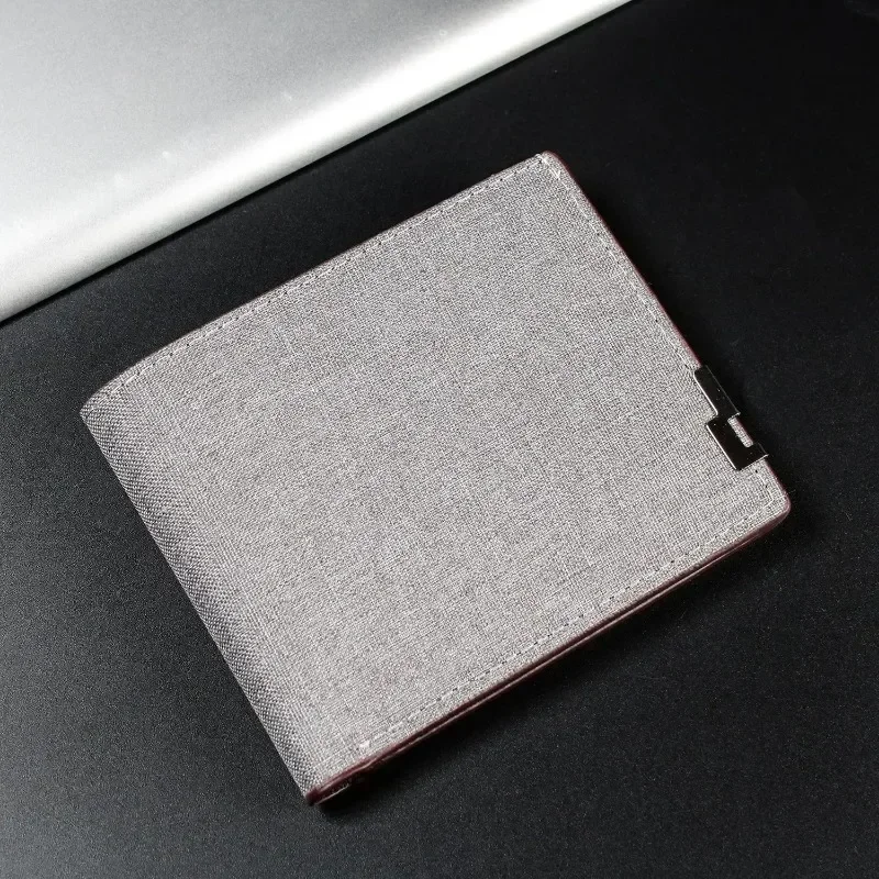 New Minimalist and Portable Denim Wallet Fashionable Versatile for Men with Large Capacity and Multiple Card Slots for Folding