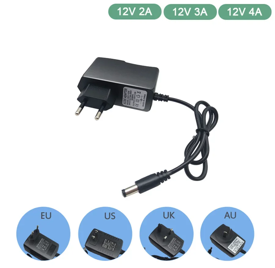 12V 4A 5A Netzteil Transformator 220V Zu 12V Adapter 12V 6A Quelle 1A 2A 3A 8A Led-treiber Konverter Ladegerät Für Led Streifen