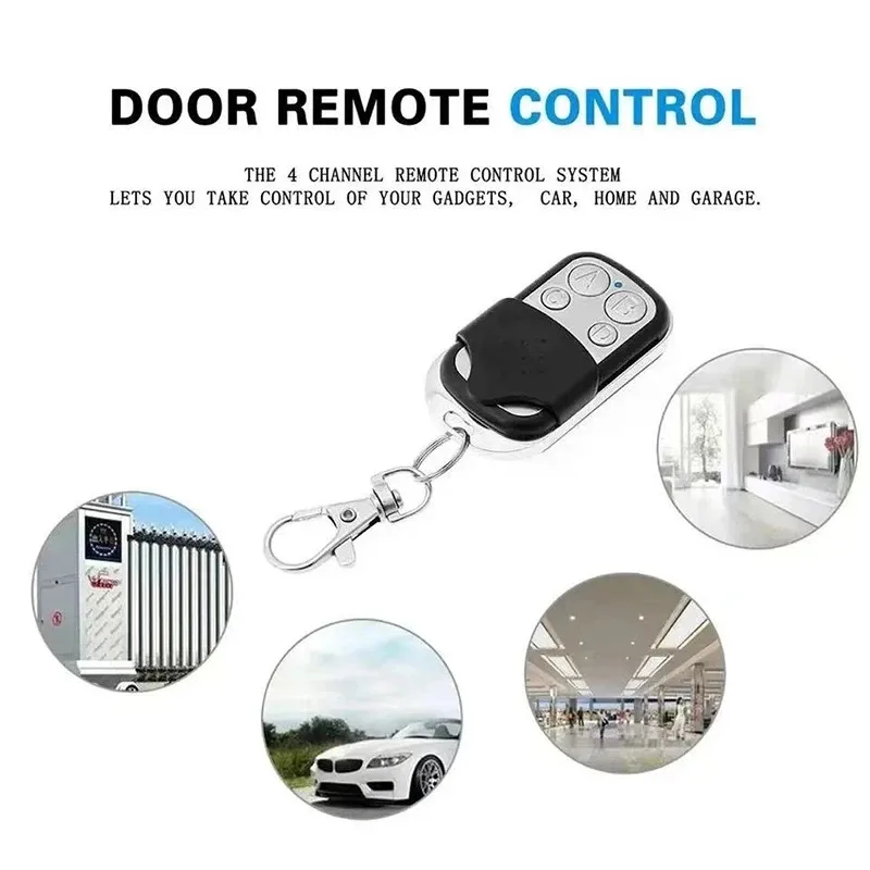 5/10 PCS 433MHZ chave eletrônica controle remoto sem fio porta da garagem controle remoto metal 4 botões