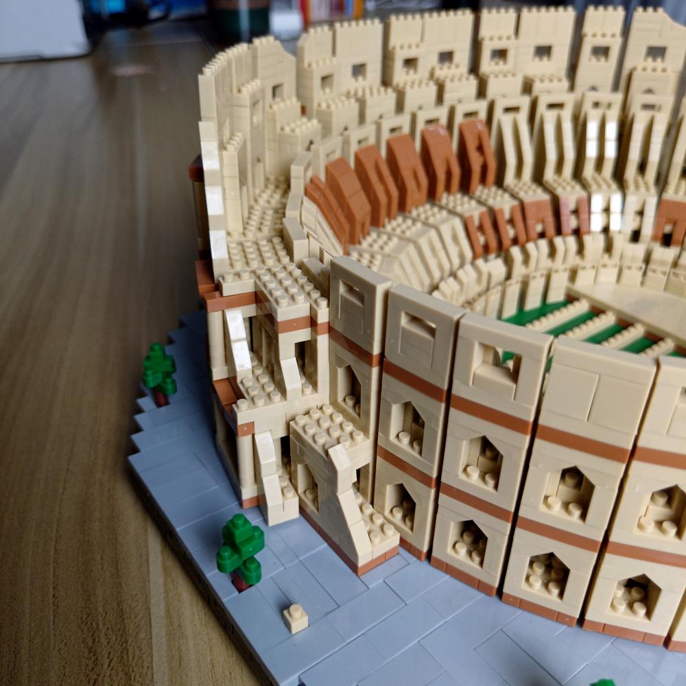 KNEW BUILT Euro constrution roma coliseu micro mini blocos de construção para adulto criança brinquedos conjunto arco do triunfo louvre grande ben tijolo