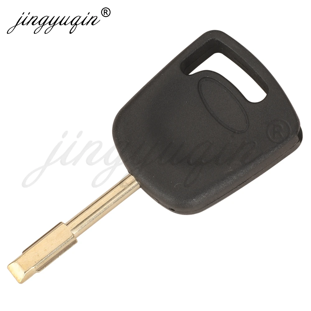 Jingyuqin-funda para llave de coche, 10 piezas, para Ford Focus, Mondeo, Fiesta, Escort, KA Transit, Jaguar XJ8, conectar sin Chip, transpondedor FO21