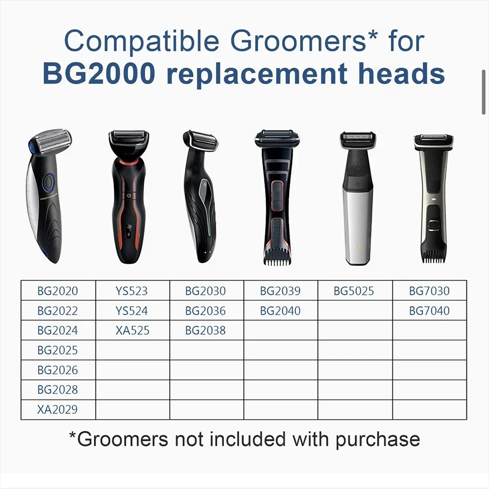 Bodygroom BG2024 BG2036 BG3015 3010 TT2000 TT2021 Shp9500 Ys534용 트리머 면도기 헤드 호일 교체