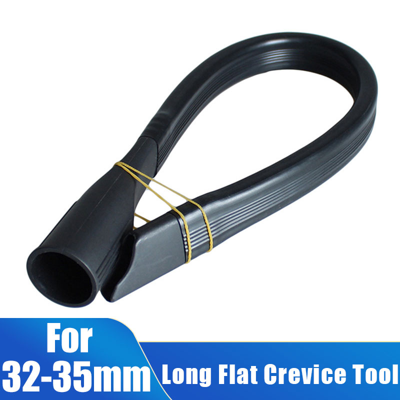 Herramienta para hendiduras planas largas y flexibles, adaptador de manguera de 35mm a 32mm, aspiradora de succión, barredora doméstica, herramienta de limpieza de repuesto