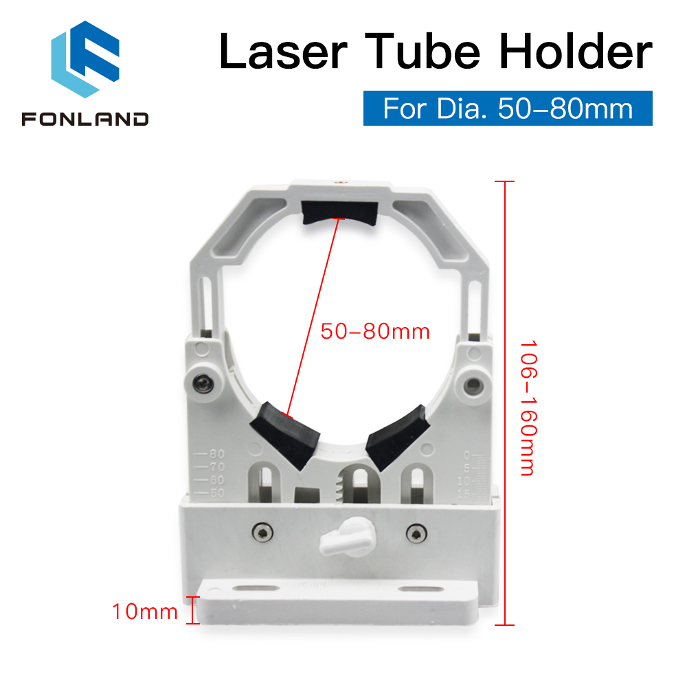 Fonland CO2 Laser Buis Houder Ondersteuning Mount Flexibele Plastic 50-80Mm Voor 50-180W Laser Graveren snijmachine