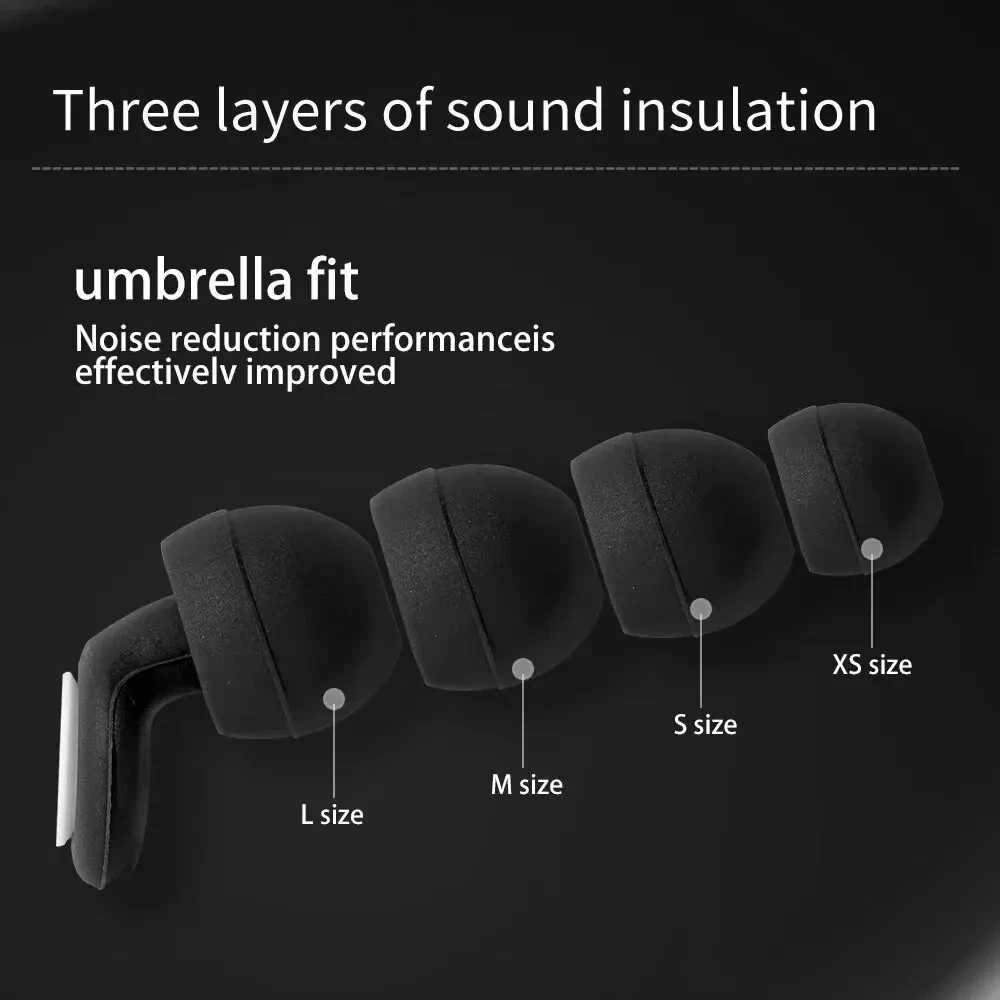 Tapones para los oídos HUAK-Protección auditiva de silicona de alta fidelidad para conciertos Reducción de ruido Dormir, Tapones para los oídos para nadar-Accesorios adicionales incluida