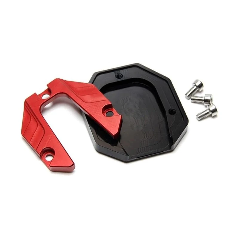Extensor de pata de cabra Universal para motocicleta, soporte lateral de pie, almohadilla de extensión, placa de soporte, Base agrandada antideslizante