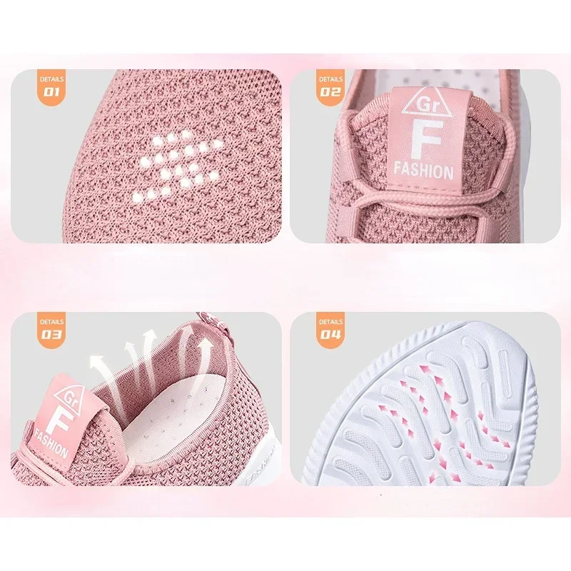 2025 Baskets décontractées pour femmes, chaussures d'été confortables et respirantes à plateforme, mode femmes, chaussures polyvalentes à lacets