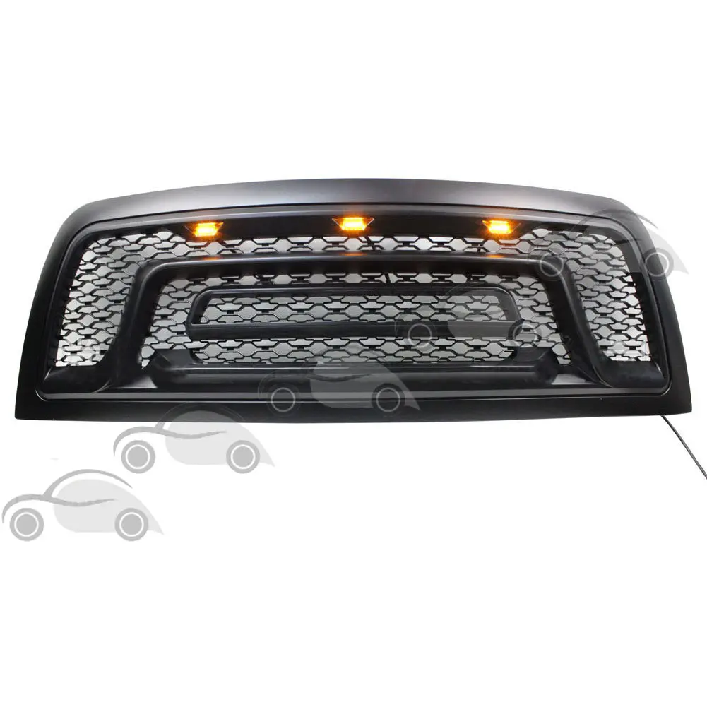Kisi Jaring Facelift Balap Depan dengan Lampu LED untuk Dodge Ram2500 Ram3500 Ram4500 2010-2018
