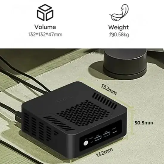 New Version Mini PC Oculink AMD Ryzen AI 9 HX 370 365 7 PRO 360 USB4.0 2xDDR5 2xPCIe4 Desktop Gaming Computer Windows 11 WiFi6