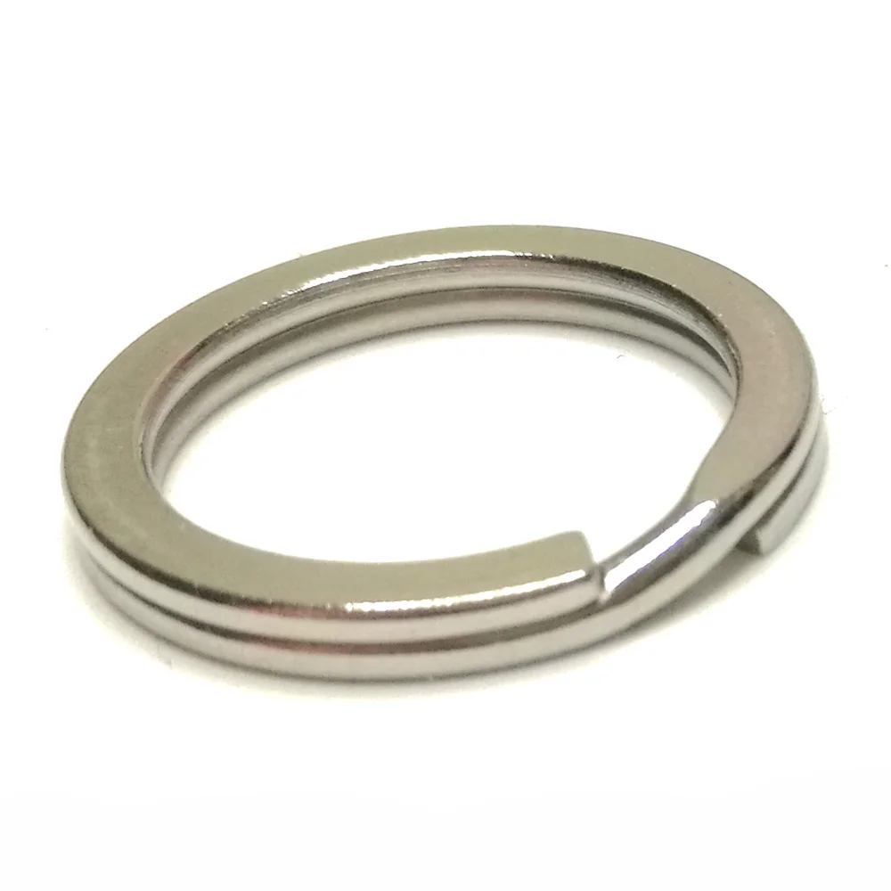 10PC 316 Thép Không Gỉ Nước Thể Thao Móc Khóa Móc Khóa Tách Vòng Vòng Lặn Biển Bơi Đỏ Phối Bị Cắm Trại 20 25 30 MM