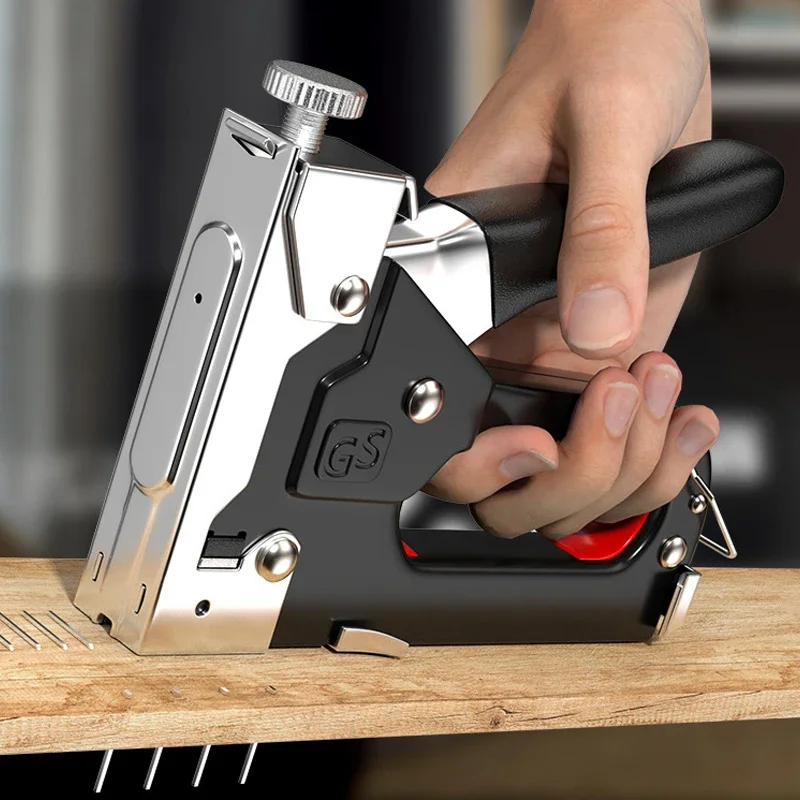 Pistola de pregar manual, leve, uso doméstico, código, pistola de ar, carpintaria, livro de grampo direto especial, ferramentas de carpintaria u/t/n