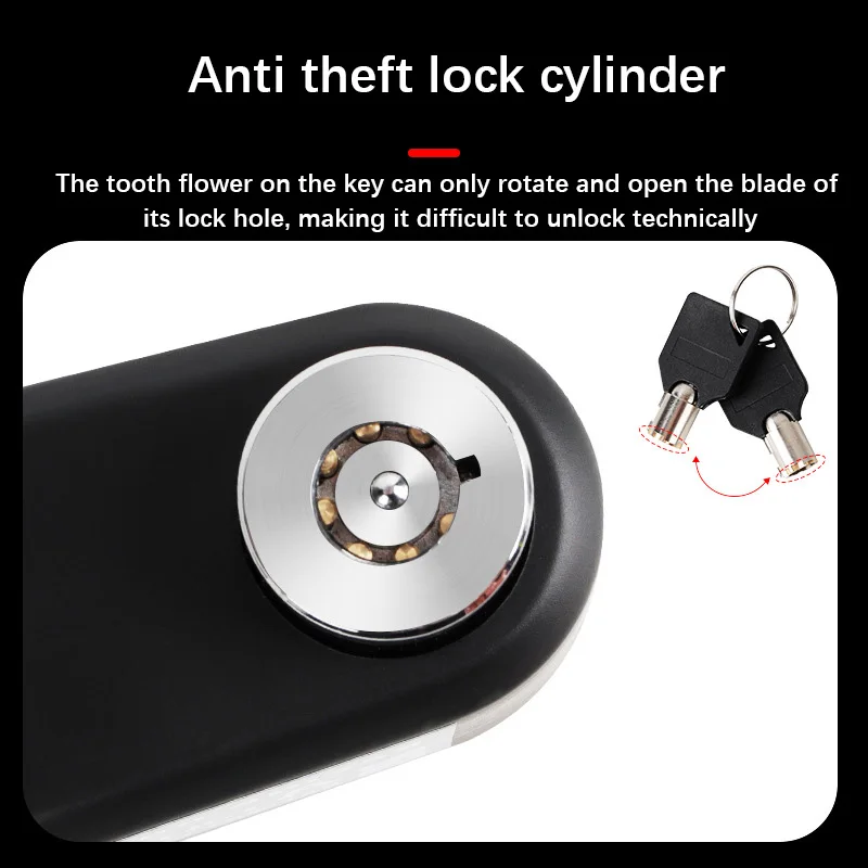 新しいオートバイ警報ディスクブレーキロックセキュリティモトホイールディスク南京錠防水 110dB 大音量盗難防止警報 Motocicleta