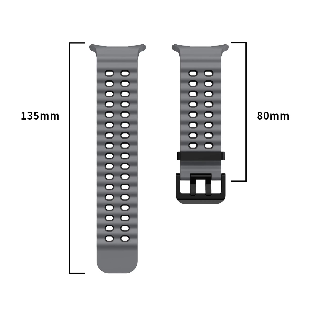 Nova pulseira de silicone marinho para samsung watch ultra 47mm pulseira sem lacunas esporte banda de dois tons para galaxy 7 ultra pulseiras