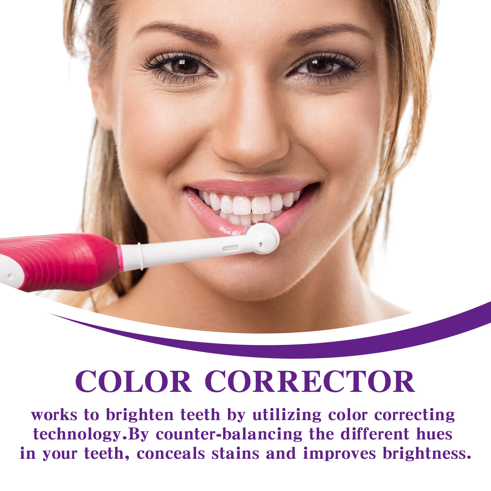 Purple Anti-Allergic Pressing Toothpaste Cavity Prevention Teeth Whitening Toothpaste Fresh Breath and Clean Teeth Care for Gums