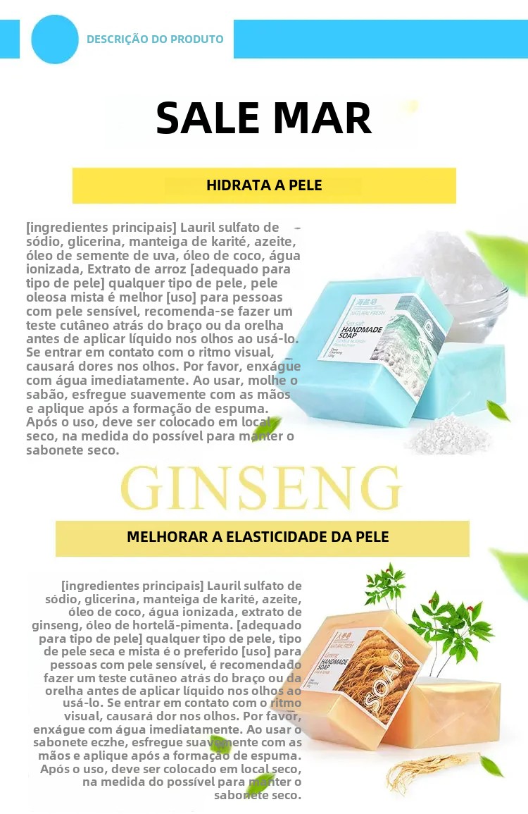 Sabonete de absinto de seda de leite de cabra natural feito à mão com aloe ginseng gengibre mamão morango limão - sabonete natural facial e de banho