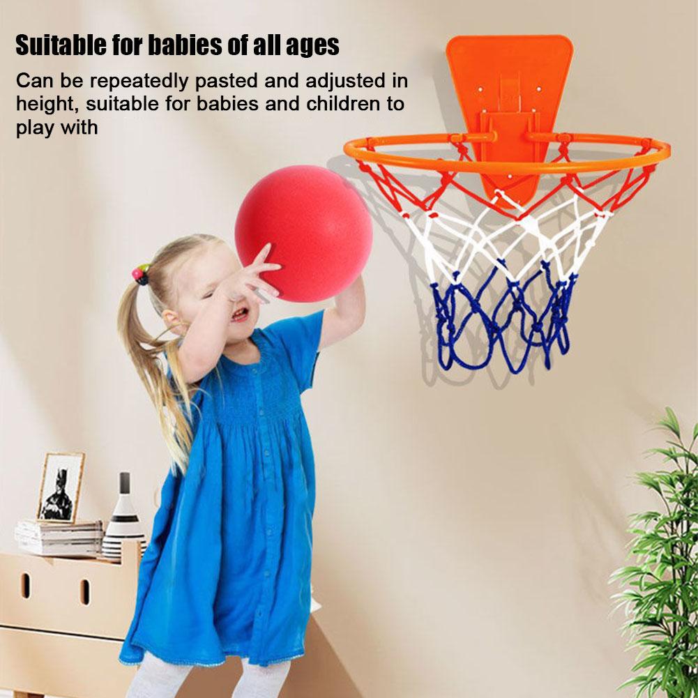 Mini Home Exercício Basketball Hoop Set para Crianças, Wall Frame Stand, Cesta de Levantamento, Pendurado Backboard, Segurança Interior, Jogo Engraçado