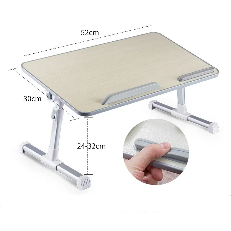 Multi-funcional dobrável portátil suporte mesa de estudo mesa de computador dobrável de madeira para cama sofá chá servindo suporte de mesa