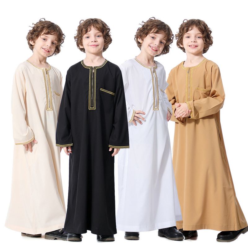 男性と子供のためのイスラム教徒のカフタン,ラマダンの服,アラブの男性のアバヤ,パキスタン,トルコ,子供,男の子,ドバイ,豪華,2024