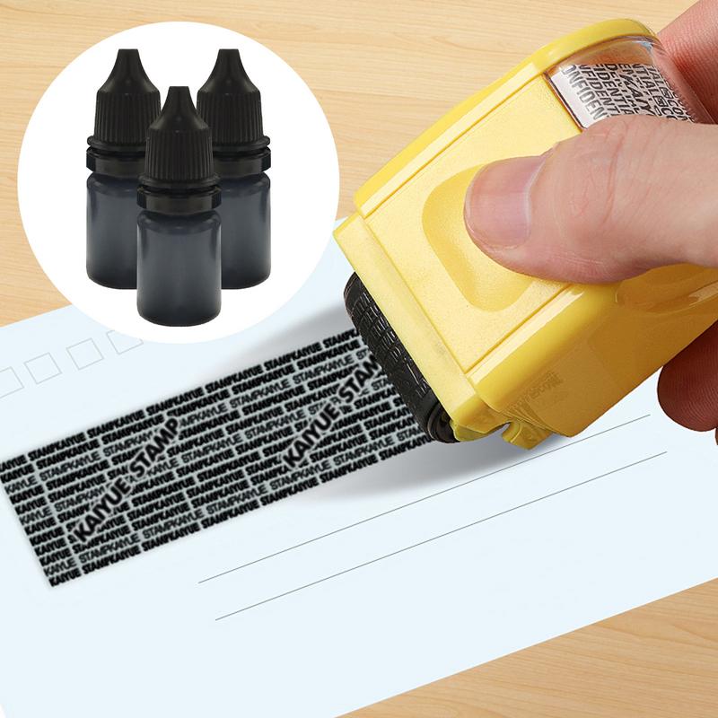3PCS 10ml Vertrouwelijkheid Seal Roller Express Order Informatie Privacy Scrambling Uitstrijkje Pen Accessoires Inktafdichting