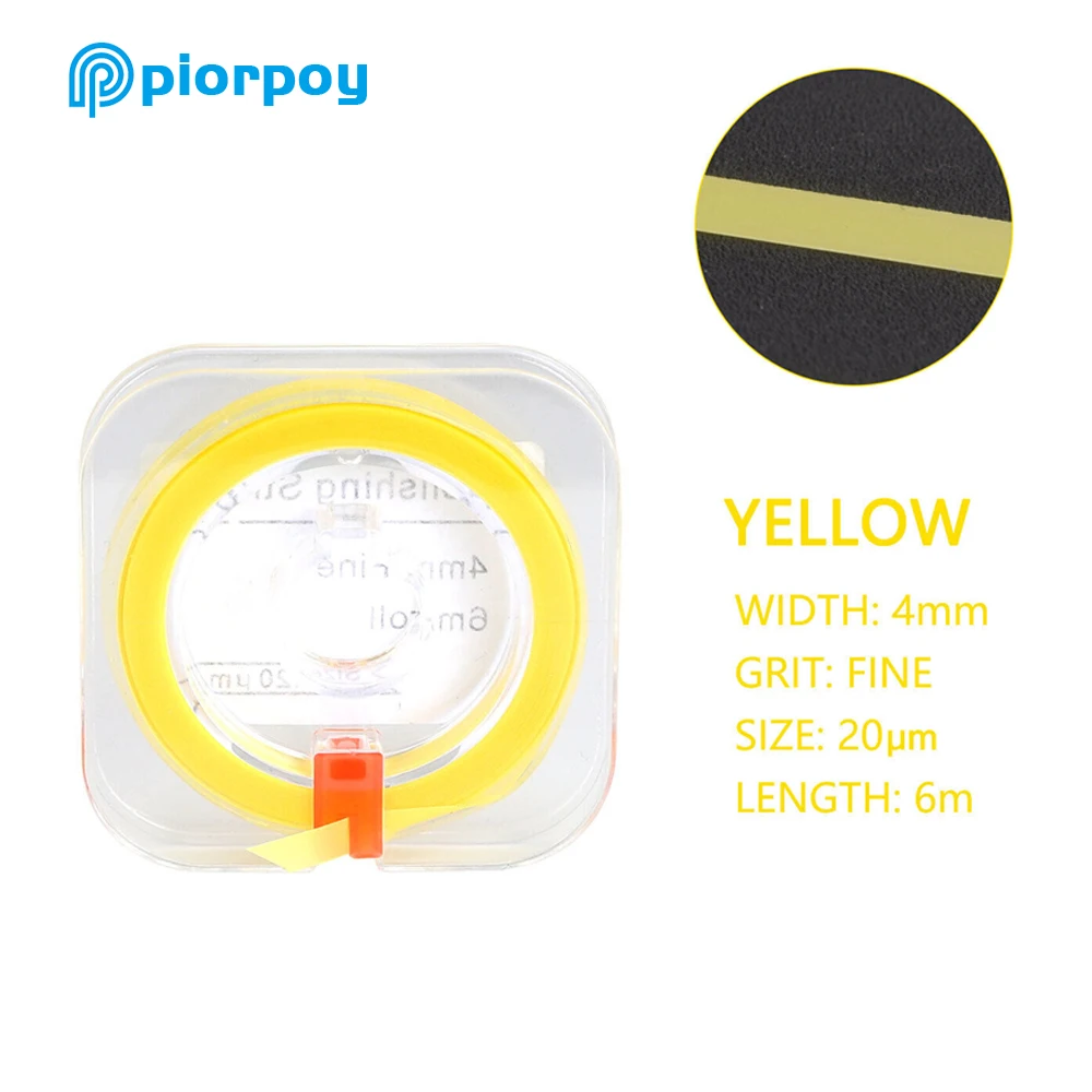 Gulpooe แผ่นขัดฟันแบบม้วนทำจากเรซินโพลีเอสเตอร์แถบขัดสำหรับตกแต่งวัสดุทันตกรรมหยาบขนาดกลาง