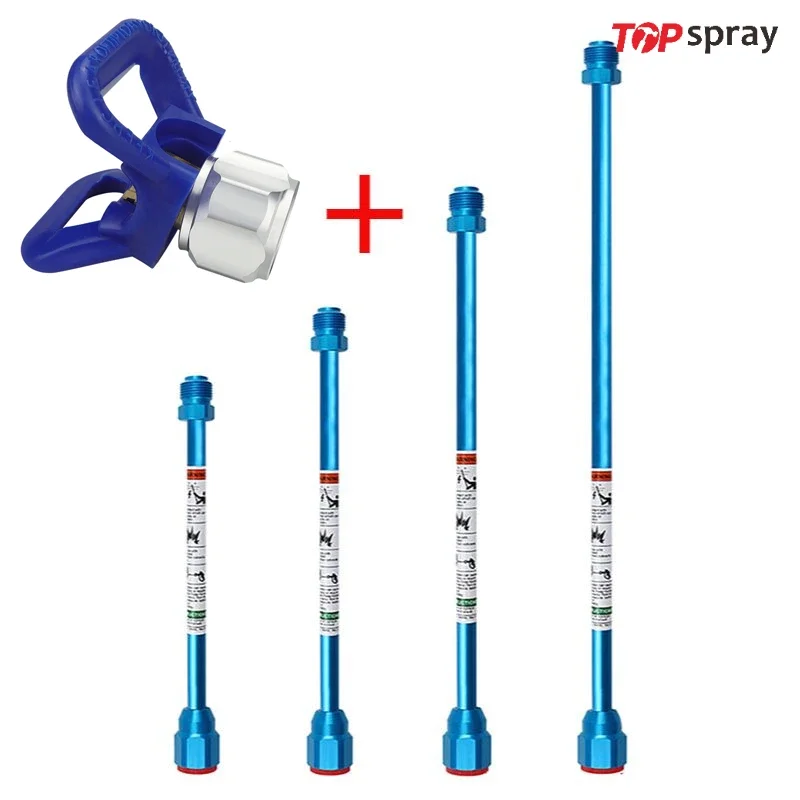 Topspray 7/8 pulgadas 30 cm/ 50 cm pistola pulverizadora de pintura sin aire varilla de extensión punta poste de extensión se adapta a Gro Titan Wagner gran oferta