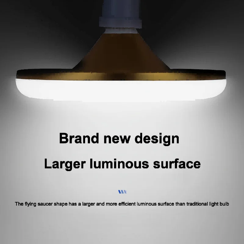 Flying Saucer Light E27 220v 15W LED Bulb Base Household Energy Saving Lamp Indoor Lighting Ceiling Lamp