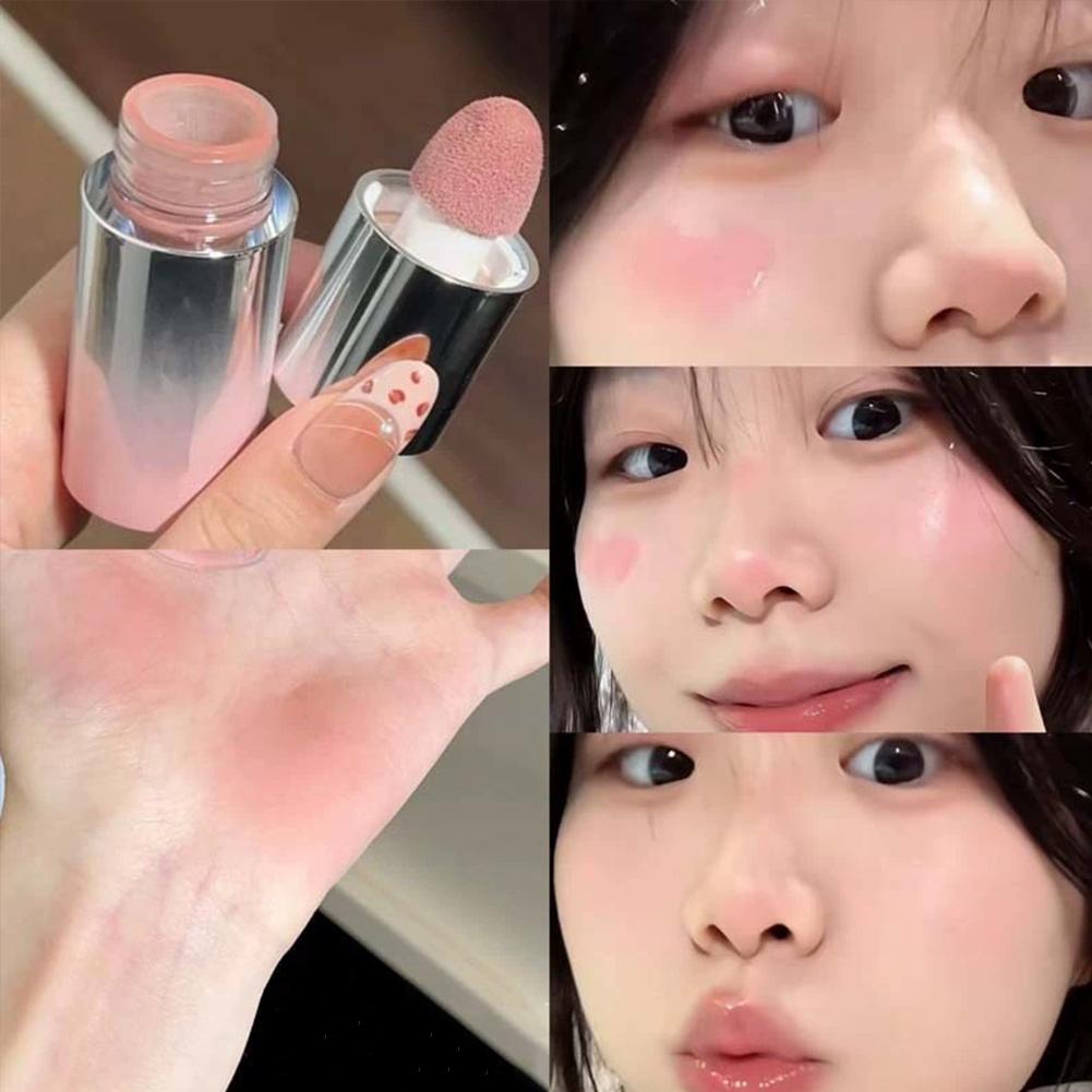 Liquid Blusher Tanned Jello Color Powder Rendering Moisturizing Longlasting Beauty Expands Contracts Cheek Face BlushMakeup