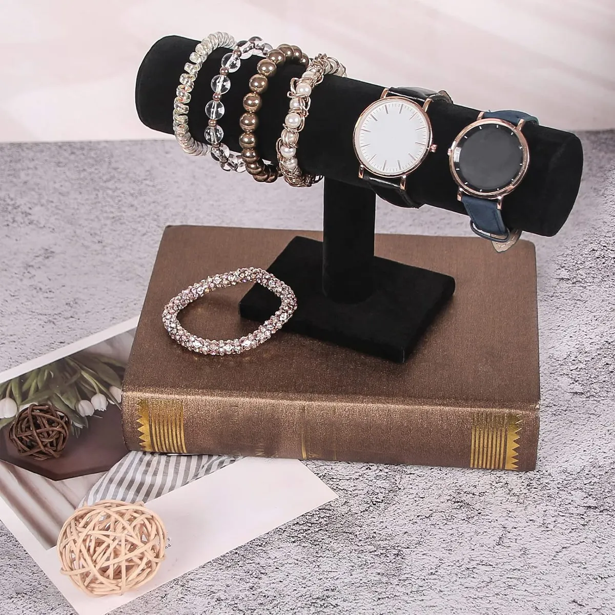 1pc T-shaped bracelet stand, bracelet and necklace display stand, watch storage stand, desktop vertical jewelry stand