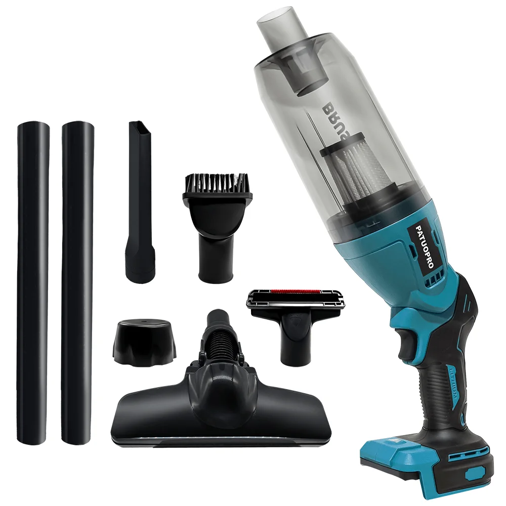 250W Brushless Electric Vacuum Cleaner 18V Dust Collector Rechargeable Cleaning Power Tools For Makita 18V Battery(No Battery)